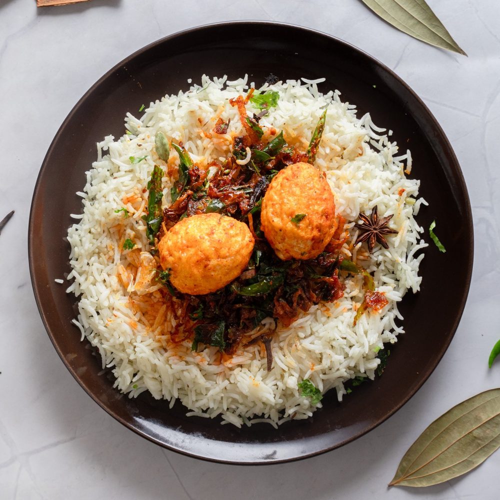 Bagara Rice with Egg Roast